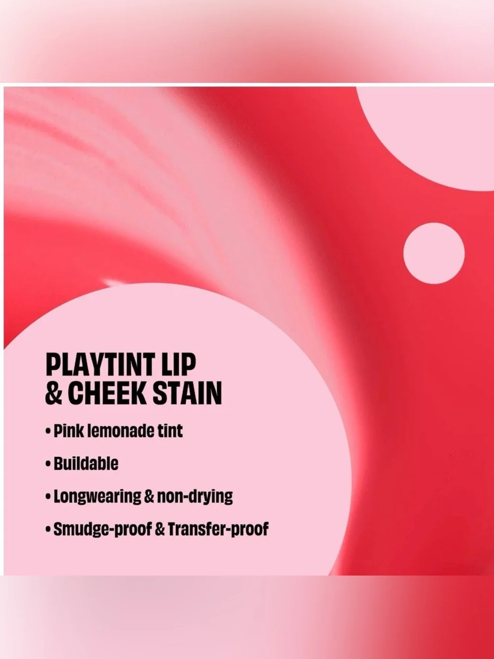 Benefit Play Tint Lip & Cheek Stain - Pink Lemonade